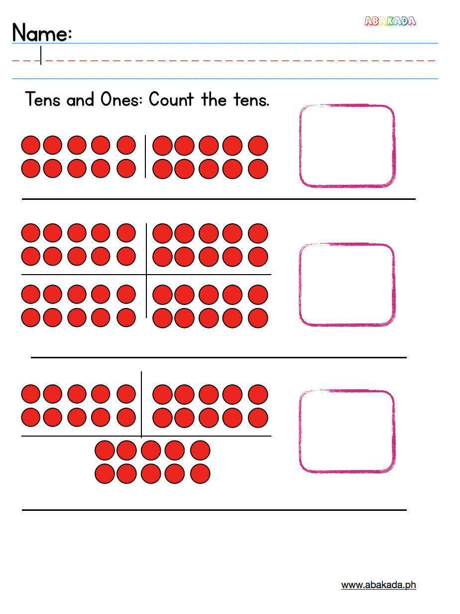 Count The Tens 1st Grade Worksheets Social Emotional Learning