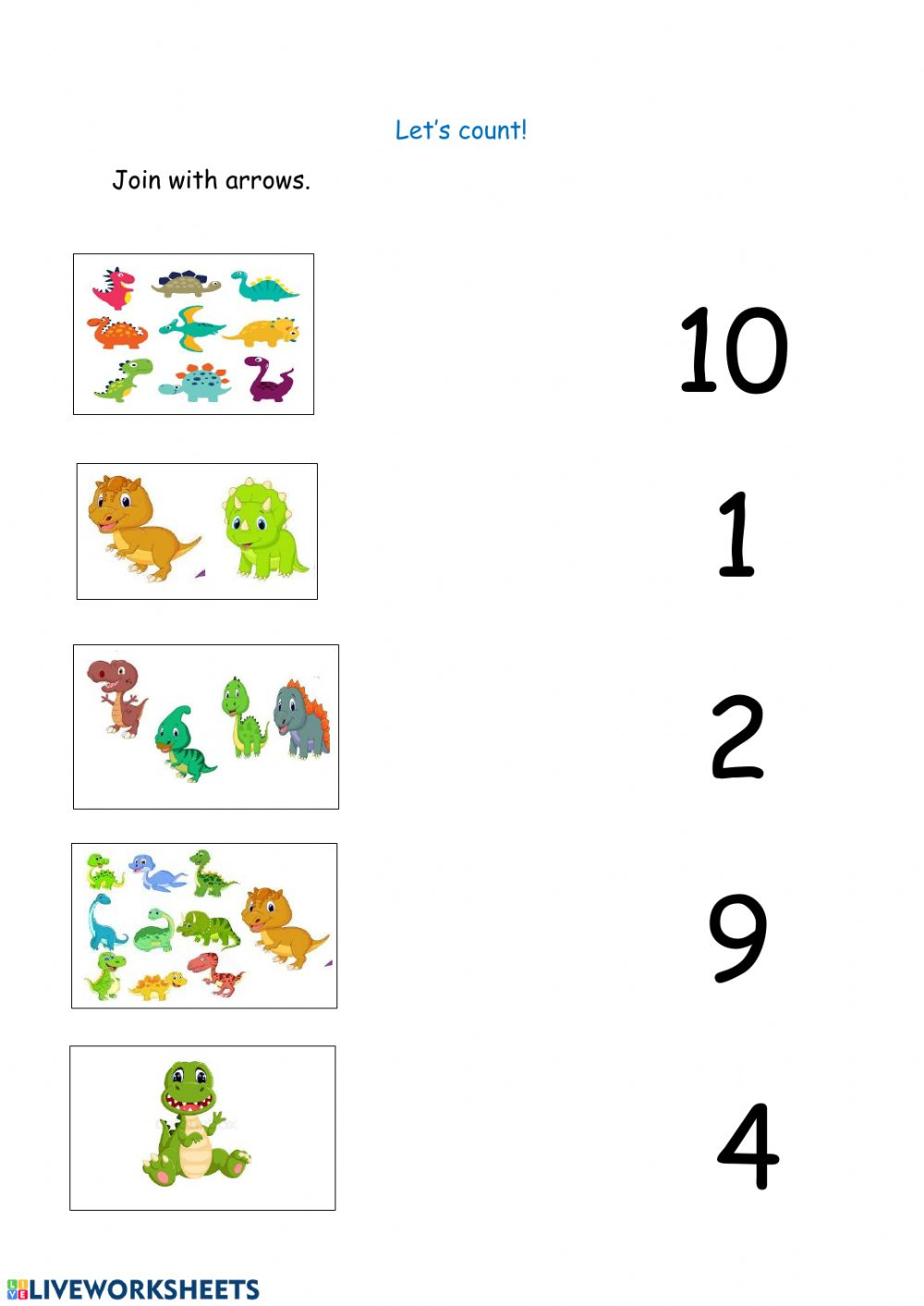 Counting 1 10 Interactive Worksheet