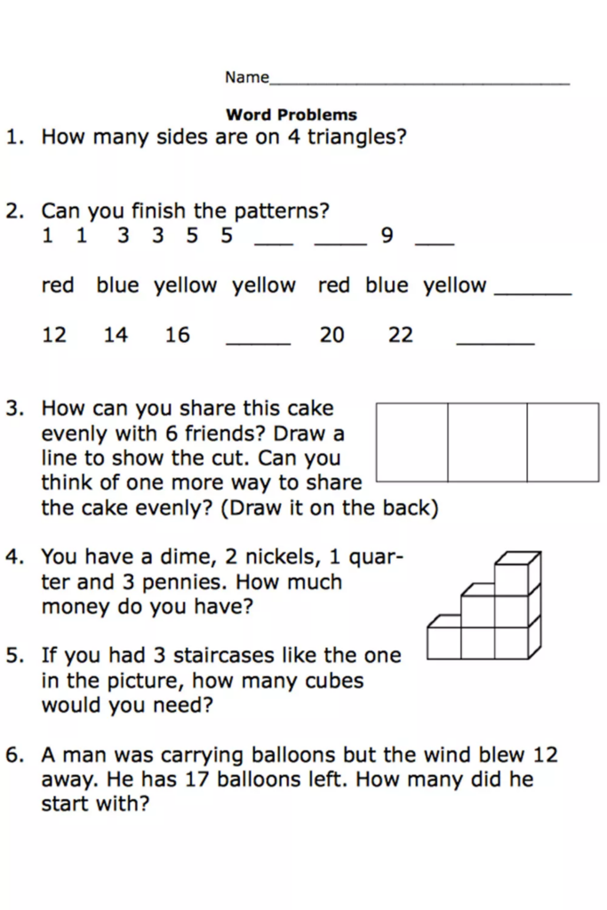 Free Printable Worksheets For Second Grade Math Word Problems Word 