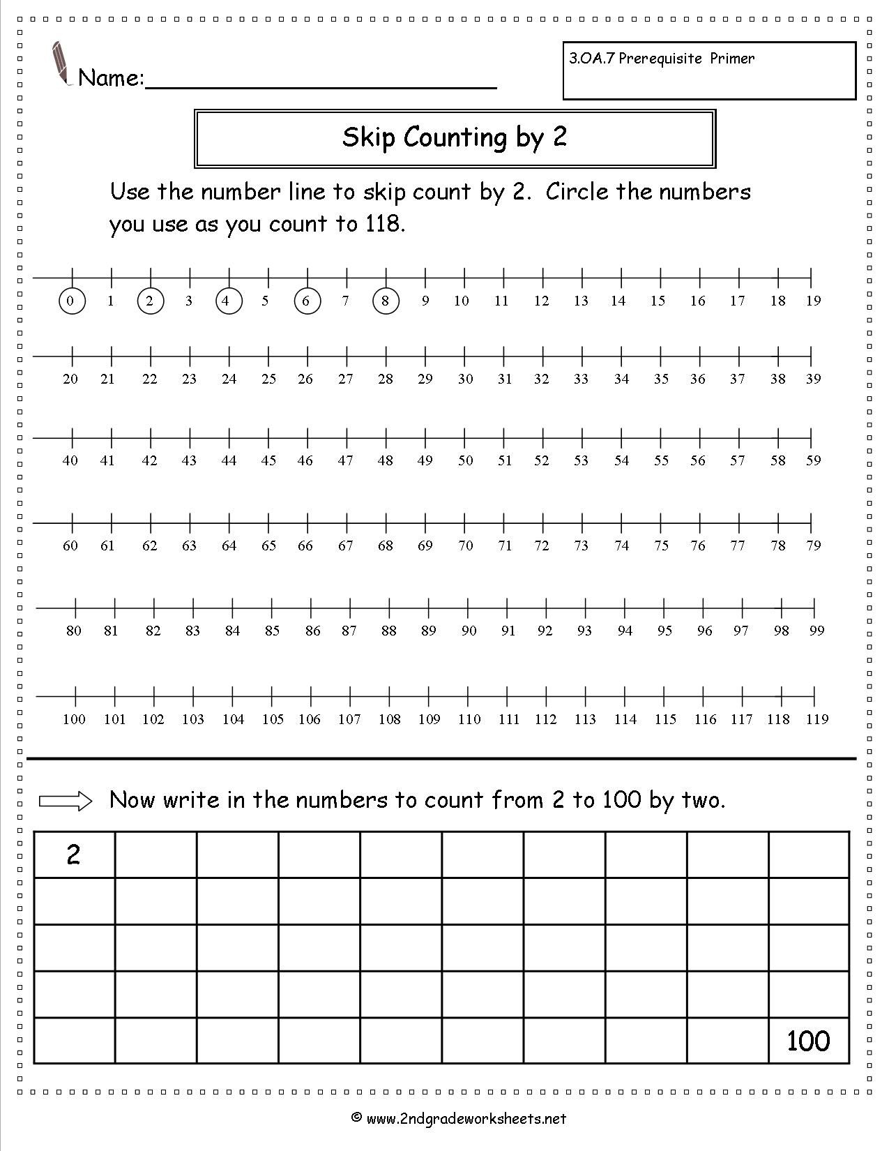 Free Skip Counting Worksheets Skip Counting Worksheets 2nd Grade