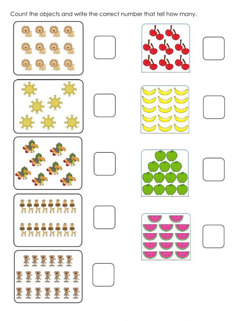 Numbers 1 20 Activity For Kindergarten