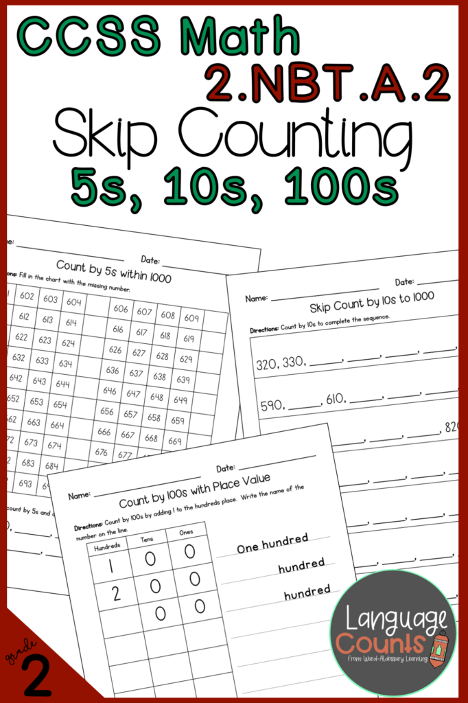 Practice Skip Counting By 5s 10s And 100s With Numbers Up To 1000 No 