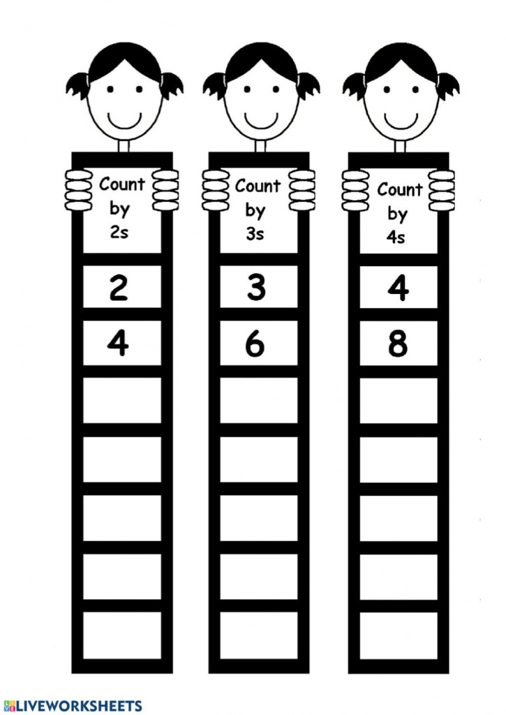 Skip Count By 2s 3s And 4s Worksheet