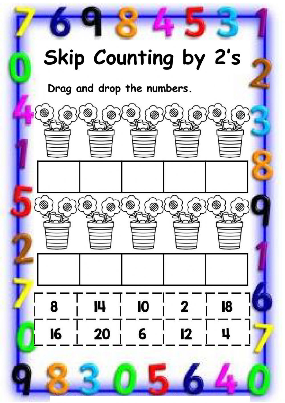 Skip Counting By 2 Worksheet