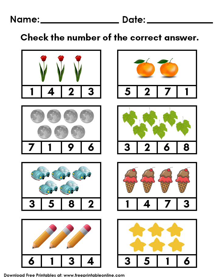 10 Counting Objects Worksheets Worksheets Decoomo