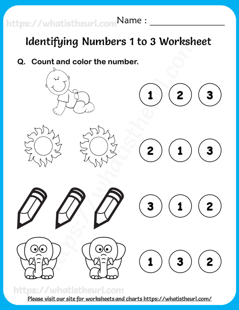 Count Pictures And Circle Counting 1 3 Worksheets Teaching Resources 