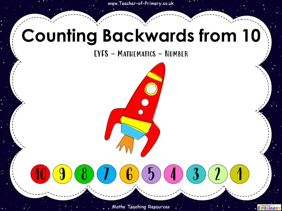 Counting Backwards From 10 EYFS Teaching Resources