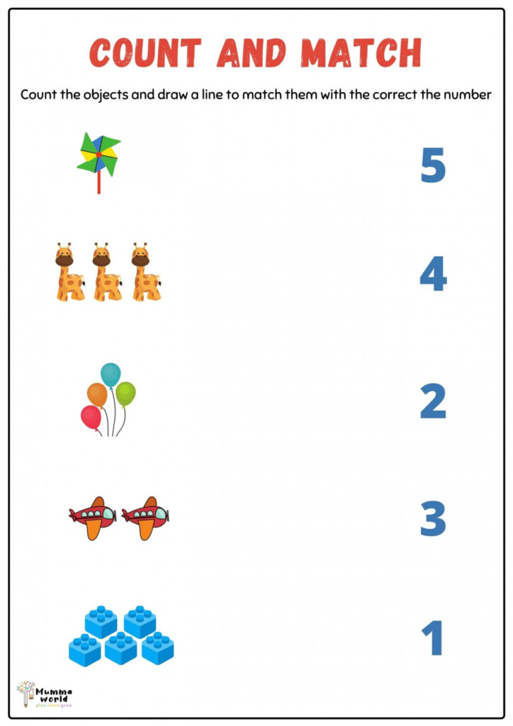 Counting Number Worksheet For Kids