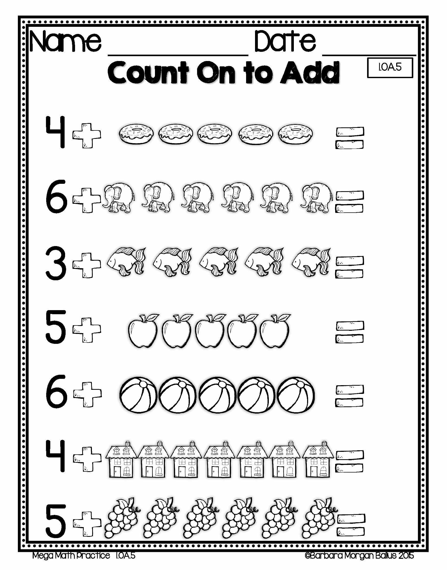 Counting Practice For First Grade Deborah Ibarra 39 s 1st Grade Math
