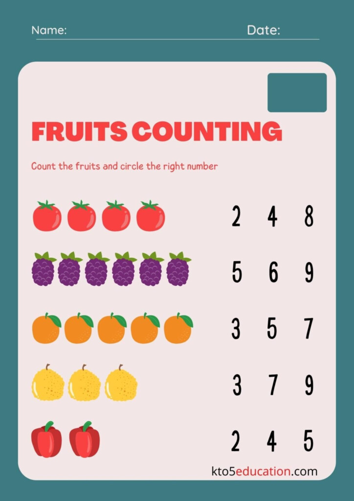 Free Counting Practice Worksheets Kto5Education