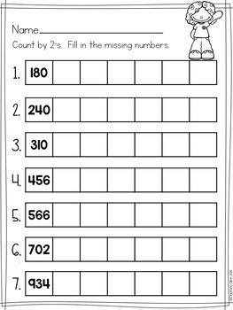 Simple Skip Counting To 1 000 Worksheets By Stephany Dillon TpT