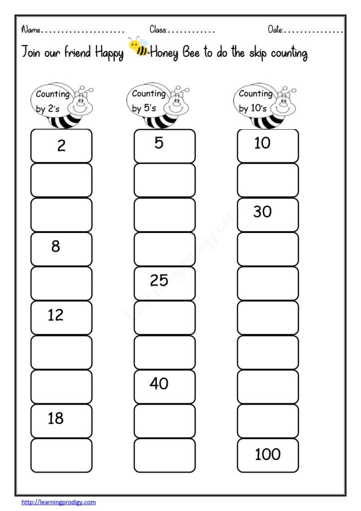 Skip Count By 10 Worksheets