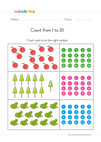 Teaching Preschoolers To Count To 20 Worksheets That Make Learning Fun